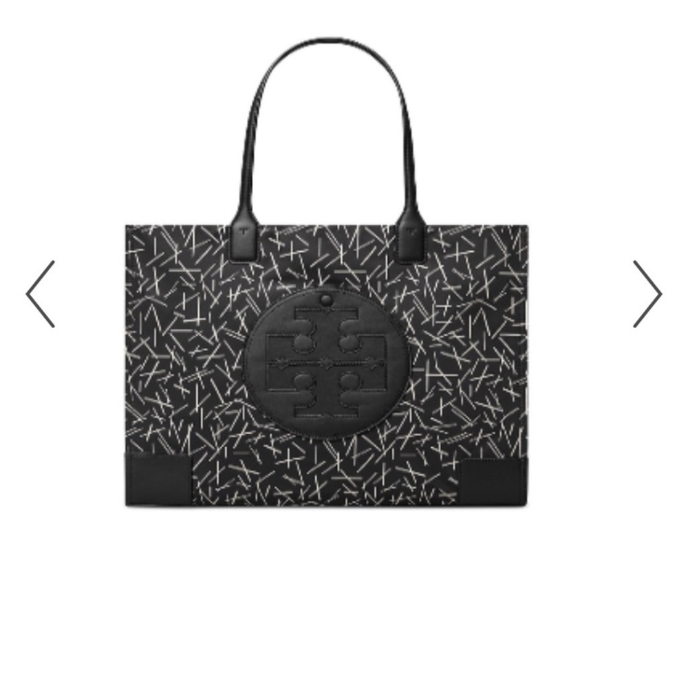 Tory Burch Ella printed tote (Black matchsticks) - Picture 9 of 13